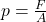 p=\frac{F}{A}