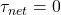 \tau_{net}=0