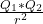 \frac{Q_1 * Q_2}{r^2 }