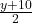 \frac{y+10}{2}