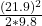 \frac{(21.9)^{2} }{2 * 9.8}