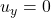 u_y=0