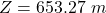 Rendered by QuickLaTeX.com Z = 653.27 \ m