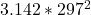3.142*297^{2}