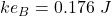 Rendered by QuickLaTeX.com ke_B=0.176\ J