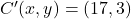 C'(x,y) = (17, 3)