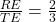 \frac{RE}{TE}  = \frac{2}{3}
