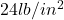 Rendered by QuickLaTeX.com 24lb/in^2