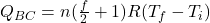 Q_{BC}=n(\frac{f}{2}+1 )R(T_{f}-T_{i} )