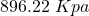 Rendered by QuickLaTeX.com 896.22 \ Kpa
