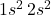 1s^2\, 2s^2