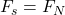 F_s=F_N