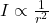 I \propto \frac{1}{r^2}