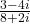 \frac{3-4i}{8+2i}