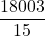 Rendered by QuickLaTeX.com \dfrac{18003}{15}