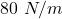 80~N/m