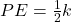 PE=\frac{1}{2}k