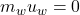 m_wu_w =0