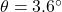 \theta=3.6^{\circ}