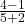 \frac{4-1}{5+2}