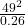 \frac{49^{2}}{0.26}