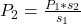 P_2=\frac{P_1*s_2}{s_1}  \\\\