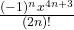 \frac{(-1)^{n}x^{4n+3}}{(2n)!}