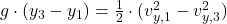 g \cdot (y_{3}-y_{1}) = \frac{1}{2}\cdot (v_{y,1}^{2}-v_{y,3}^{2})