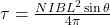 \tau=\frac{NIBL^{2} \sin \theta}{4\pi }