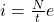 i = \frac{N}{t} e