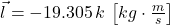 \vec l = -19.305\,k\,\left[kg\cdot \frac{m}{s} \right]