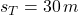 s_{T} = 30\,m