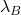 \lambda _{B}