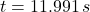 t = 11.991\,s