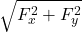 Rendered by QuickLaTeX.com \sqrt{F_x^2 +F_y^2}