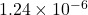 1.24 \times 10^{-6}