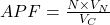 APF = \frac{N\times V_N}{V_C}