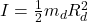 I = \frac{1}{2} m_dR^2_d
