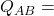 Q_{AB}=