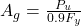A_g = \frac{P_u}{0.9F_y} \\\\