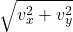 \sqrt{v^2_x+v^2_y}