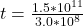 t =  \frac{1.5*10^{11}}{3.0*10^{8}}