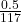 \frac{0.5}{117}