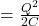= \frac{Q^2}{2C}