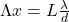 \Lambda x = L\frac{\lambda}{d} 
