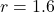 r = 1.6