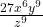 \frac{27x^6y^9}{z^9}