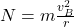 N=m\frac{v_B^2}{r}