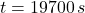 t = 19700\,s
