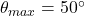 Rendered by QuickLaTeX.com \theta _{max}=50^{\circ}